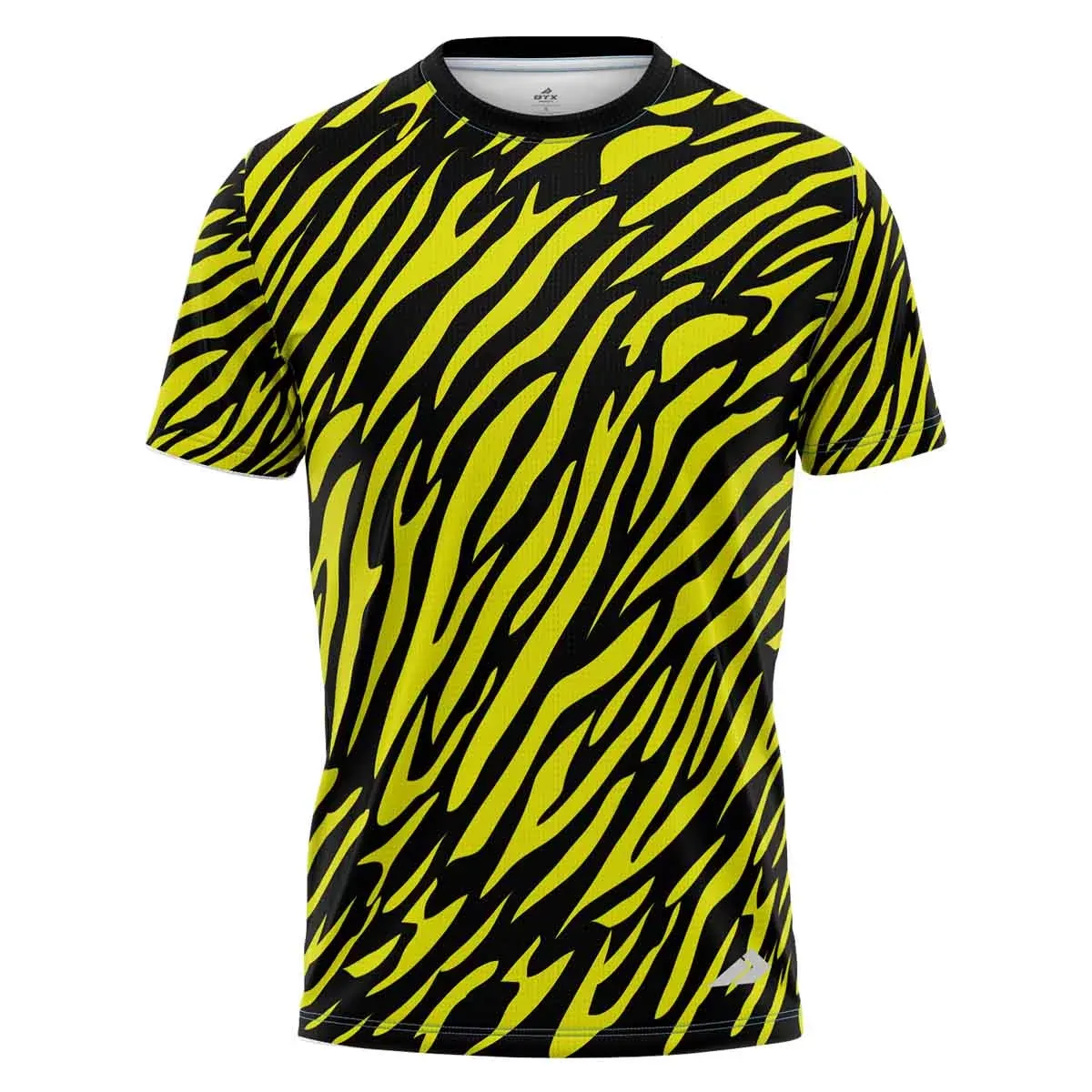 Custom Fully Sublimated ZebraStripes Animal Print Black Yellow Performance Jersey 955