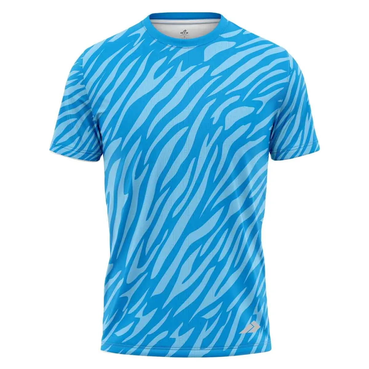 Custom Fully Sublimated ZebraStripes Animal Print SkyBlue Performance Jersey 962