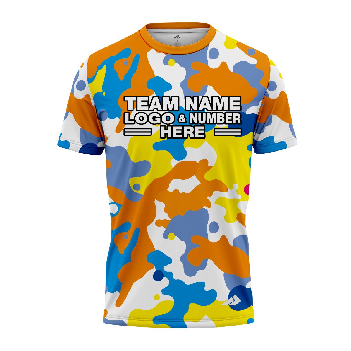 Custom Fully Sublimated Vibrant Camo Pattern Texture Multicolor Two Performance Jersey 1256