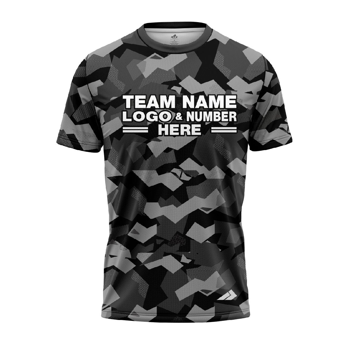 Custom Fully Sublimated Sports Camo Pattern Texture Dark Performance Jersey 1291