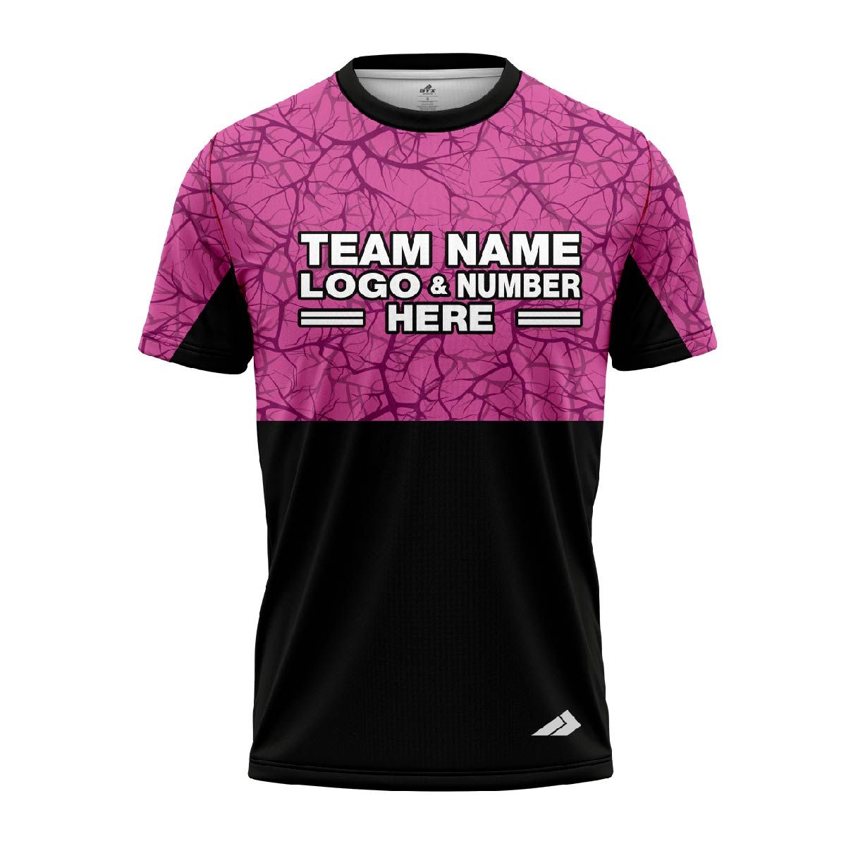 Custom Fully Sublimated Forest Camo Pattern Texture Pink Black Performance Jersey 1326