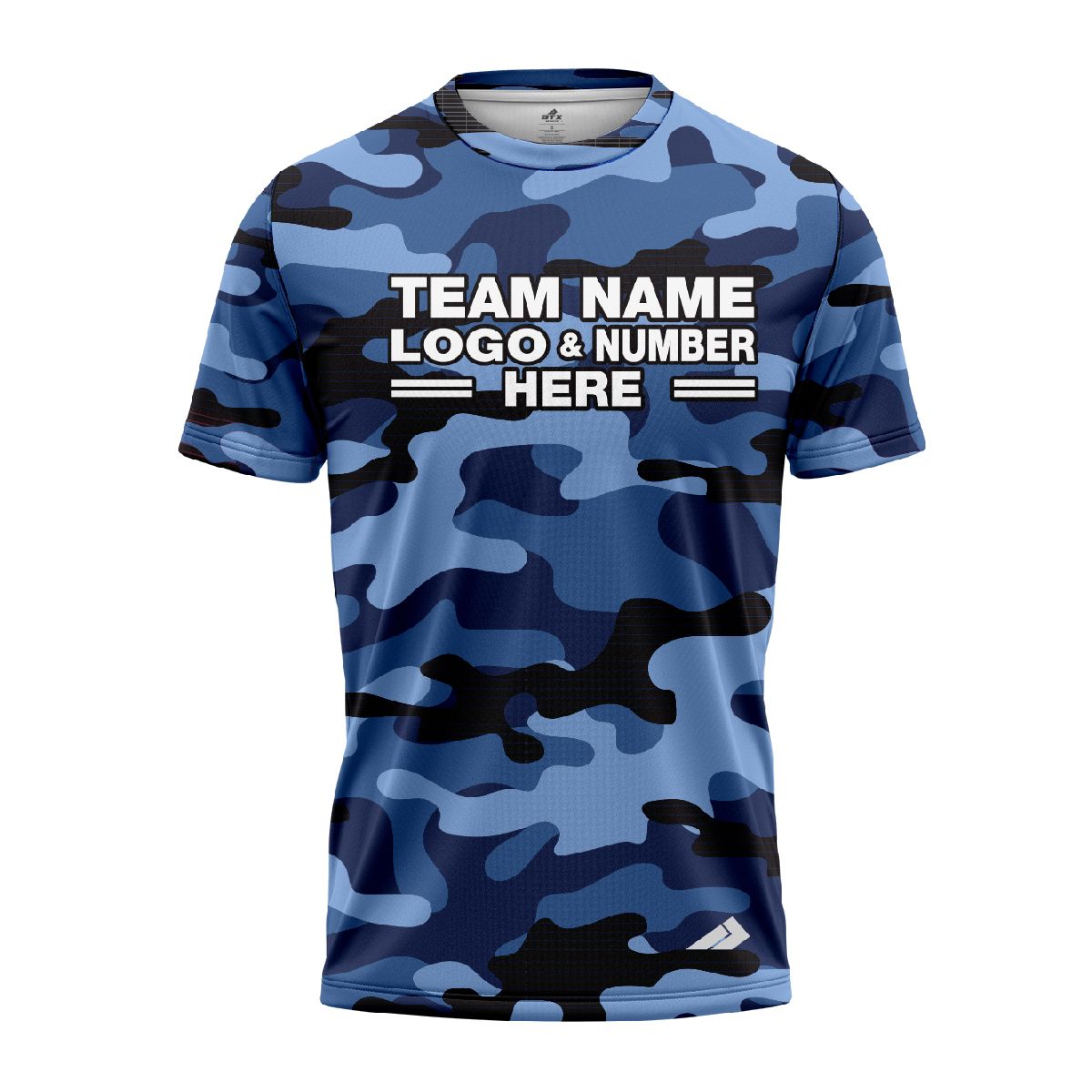 Custom Fully Sublimated Blues Classic Camo Pattern Performance Jersey 1354