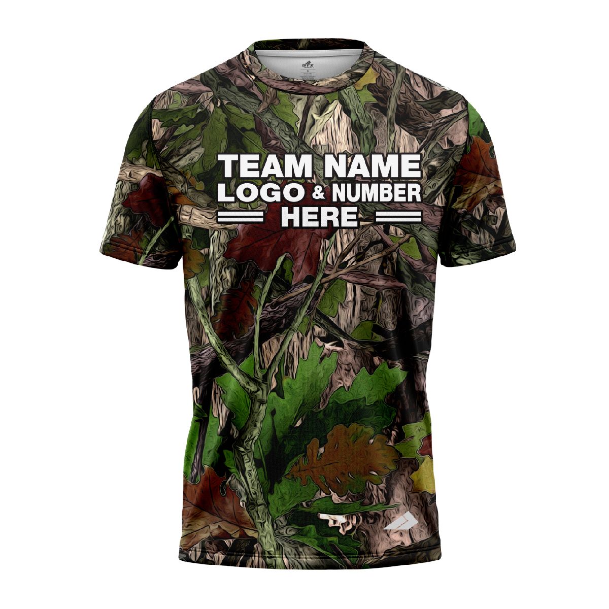 Custom Fully Sublimated Deep Woods Camo Pattern Black Brown Green Performance Jersey 1403