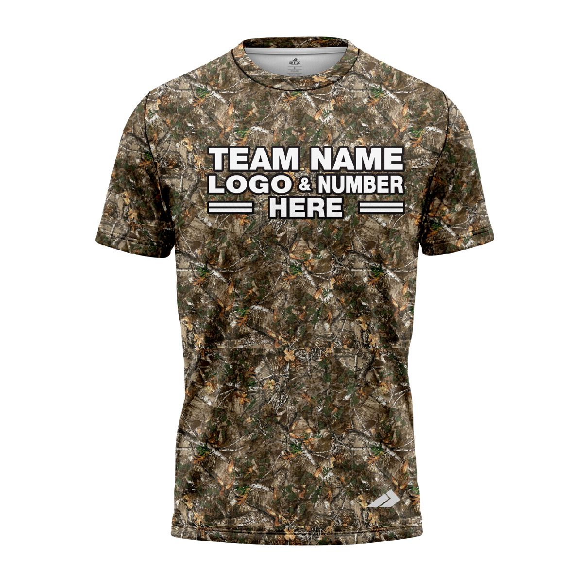 Custom Fully Sublimated Realistic Forest Camo Two Pattern Brown Performance Jersey 1410