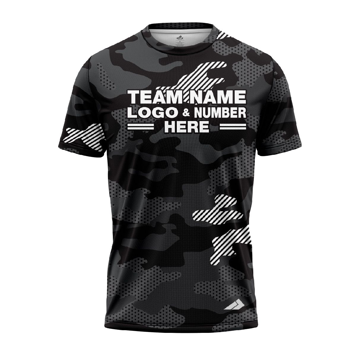 Custom Fully Sublimated Cool Camo Pattern Blue White Performance Jersey 1454