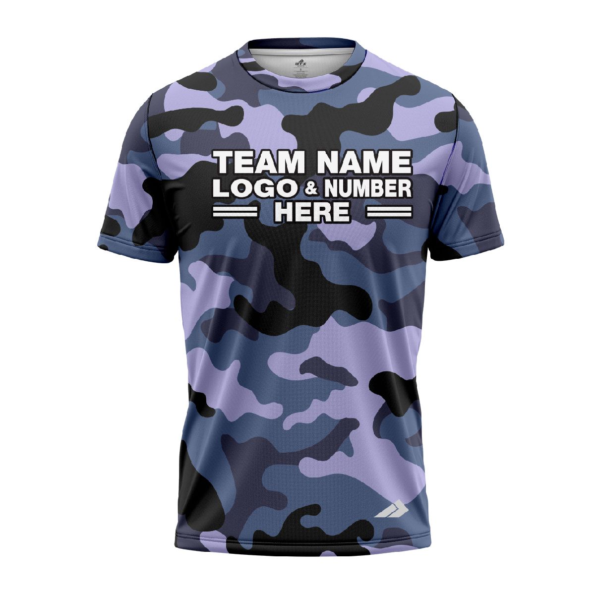 Custom Fully Sublimated Urban Night Camo Two Pattern Blues Performance Jersey 1472