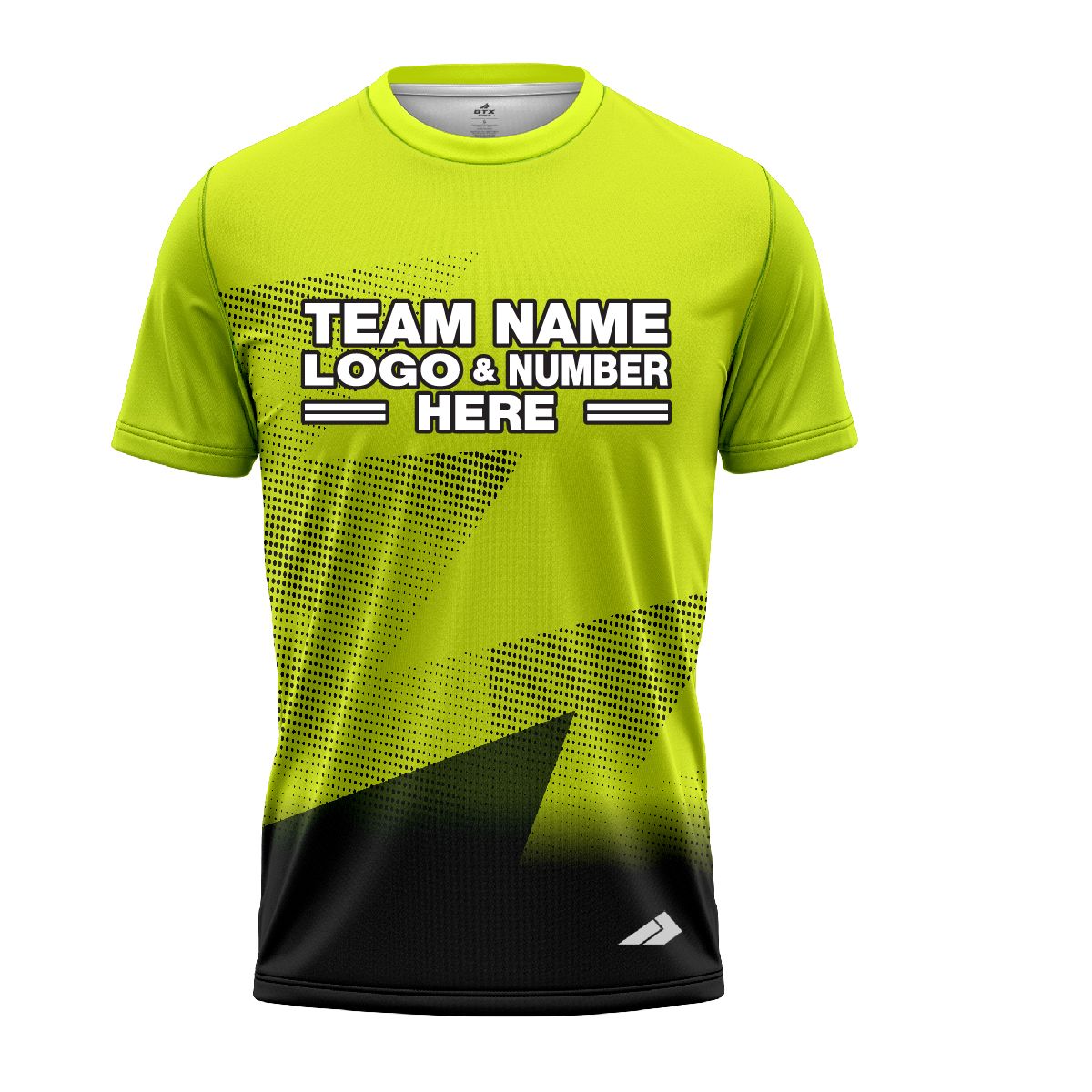 Custom Fully Sublimated Gradient Neon Pattern Green Performance Jersey 1525