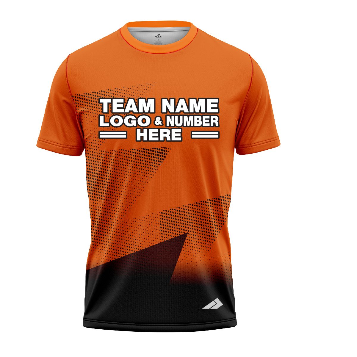 Custom Fully Sublimated Gradient Neon Pattern Orange Performance Jersey 1532