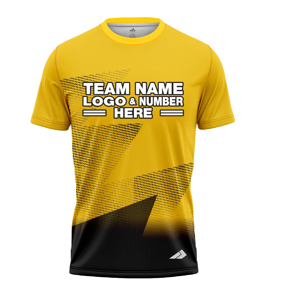 Custom Fully Sublimated Gradient Neon Pattern Yellow Performance Jersey 1539