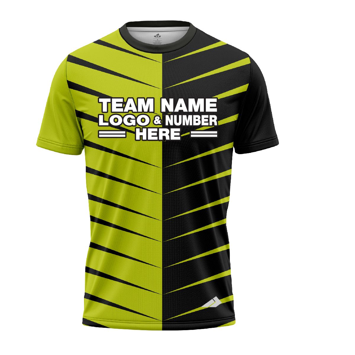 Custom Fully Sublimated Thorns Neon Pattern Green Performance Jersey 1553