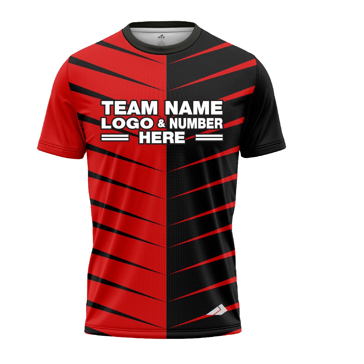 Custom Fully Sublimated Thorns Neon Pattern Red Performance Jersey 1567