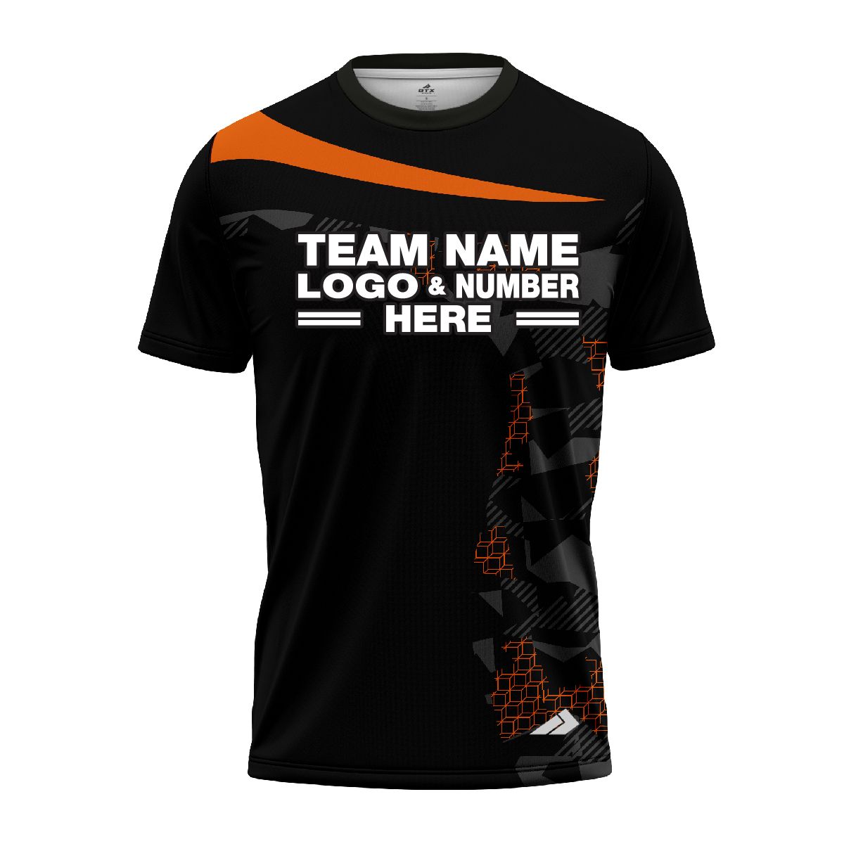 Custom Fully Sublimated Extreme Neon Pattern Orange Performance Jersey 1574