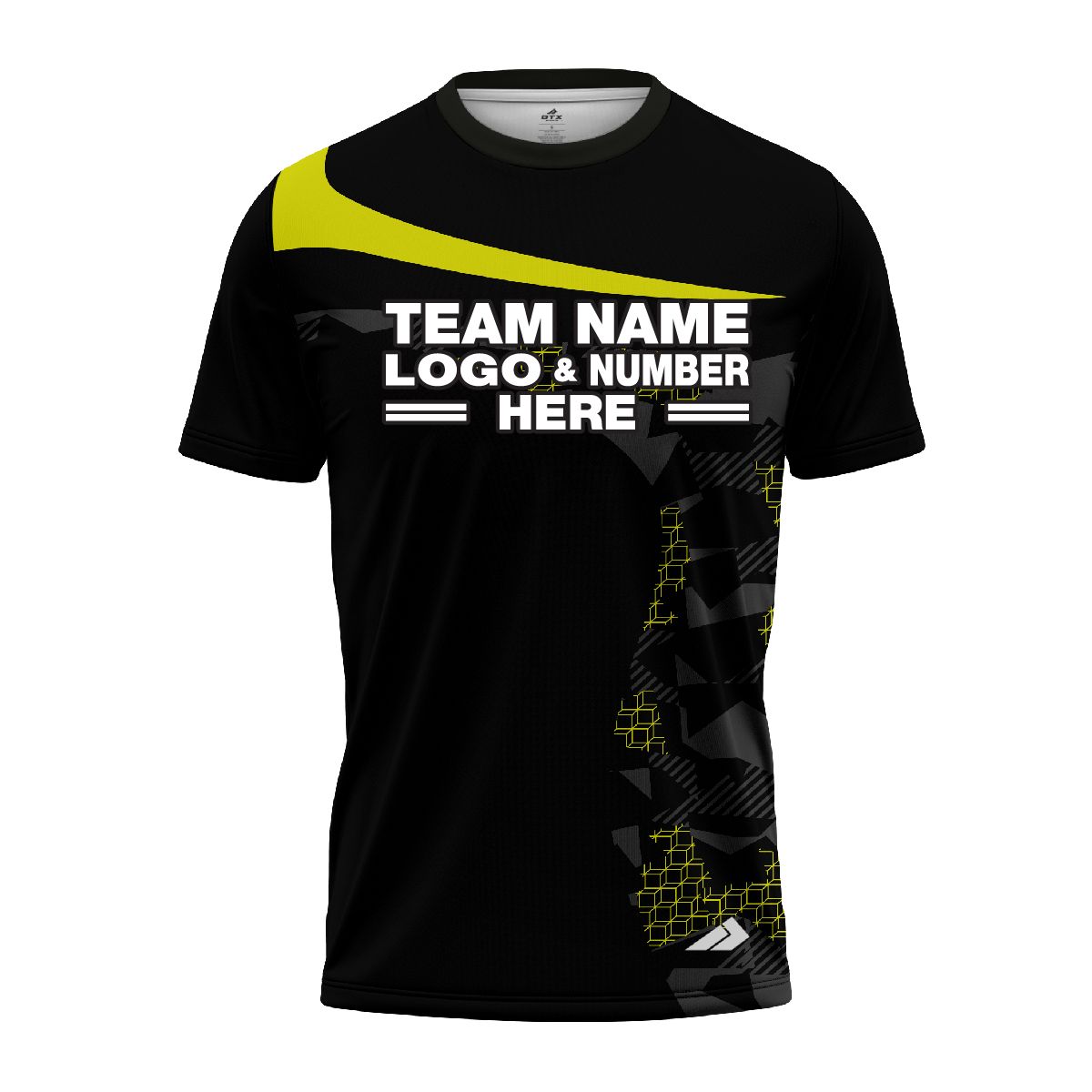 Custom Fully Sublimated Extreme Neon Pattern Yellow Performance Jersey 1581
