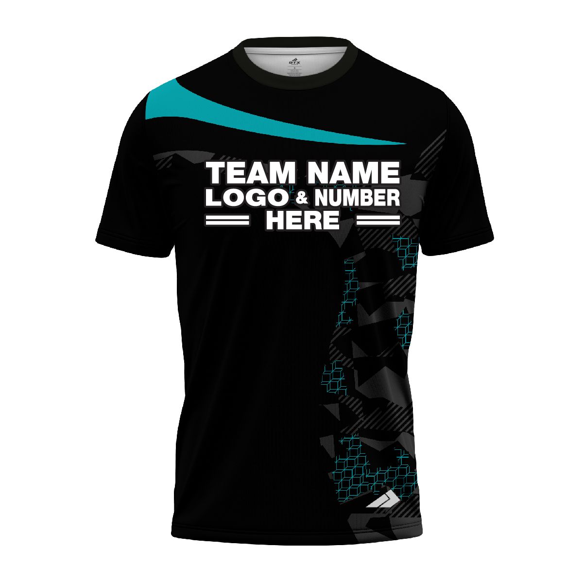 Custom Fully Sublimated Extreme Neon Pattern Teal Performance Jersey 1588