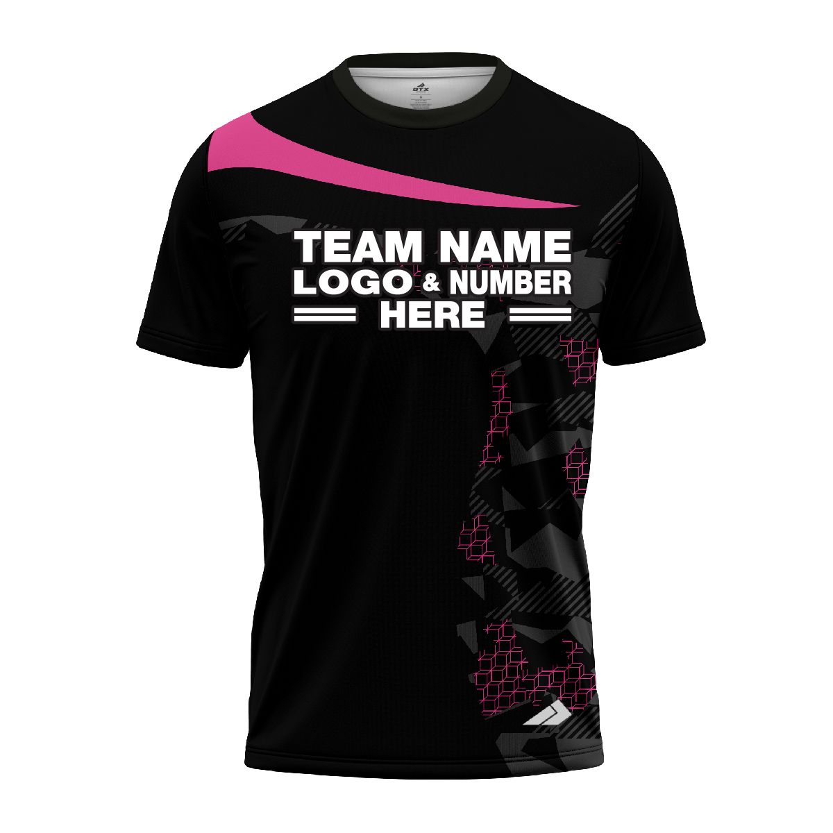 Custom Fully Sublimated Extreme Neon Pattern Pink Performance Jersey 1595
