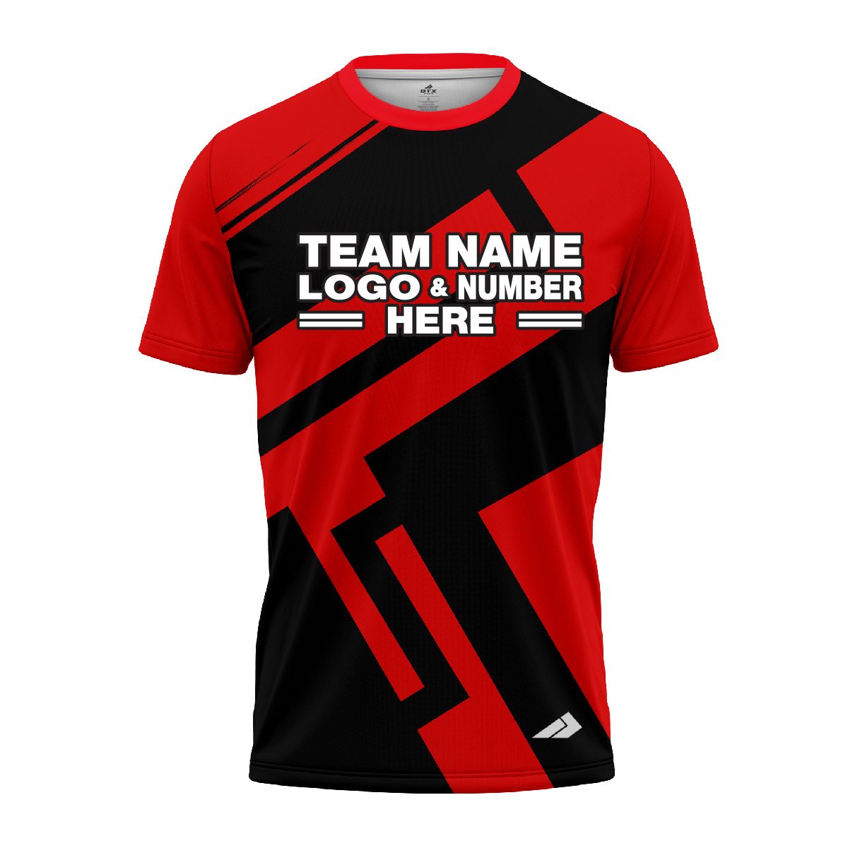 Custom Fully Sublimated Jenga Neon Pattern Red Performance Jersey 1609