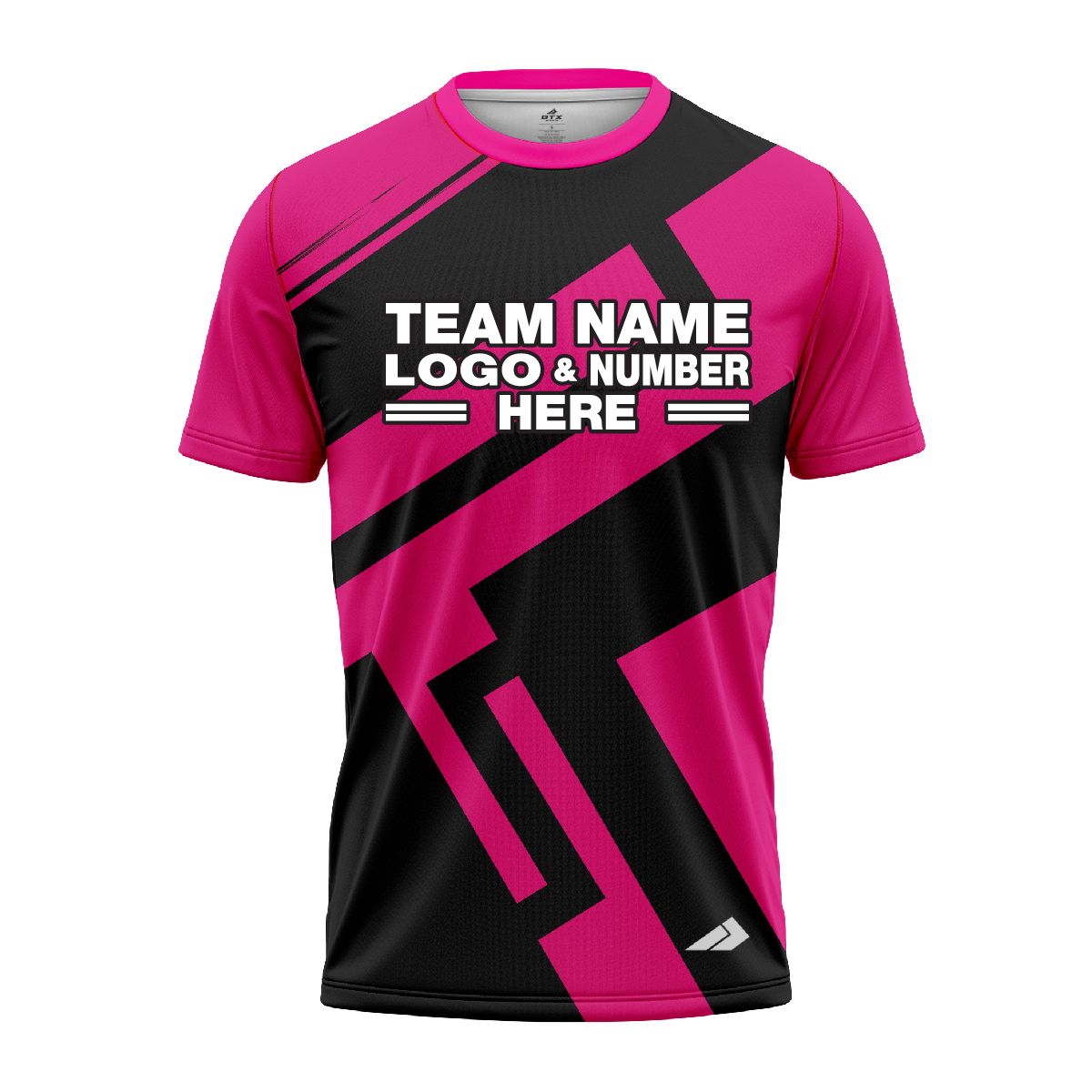 Custom Fully Sublimated Jenga Neon Pattern Pink Performance Jersey 1623