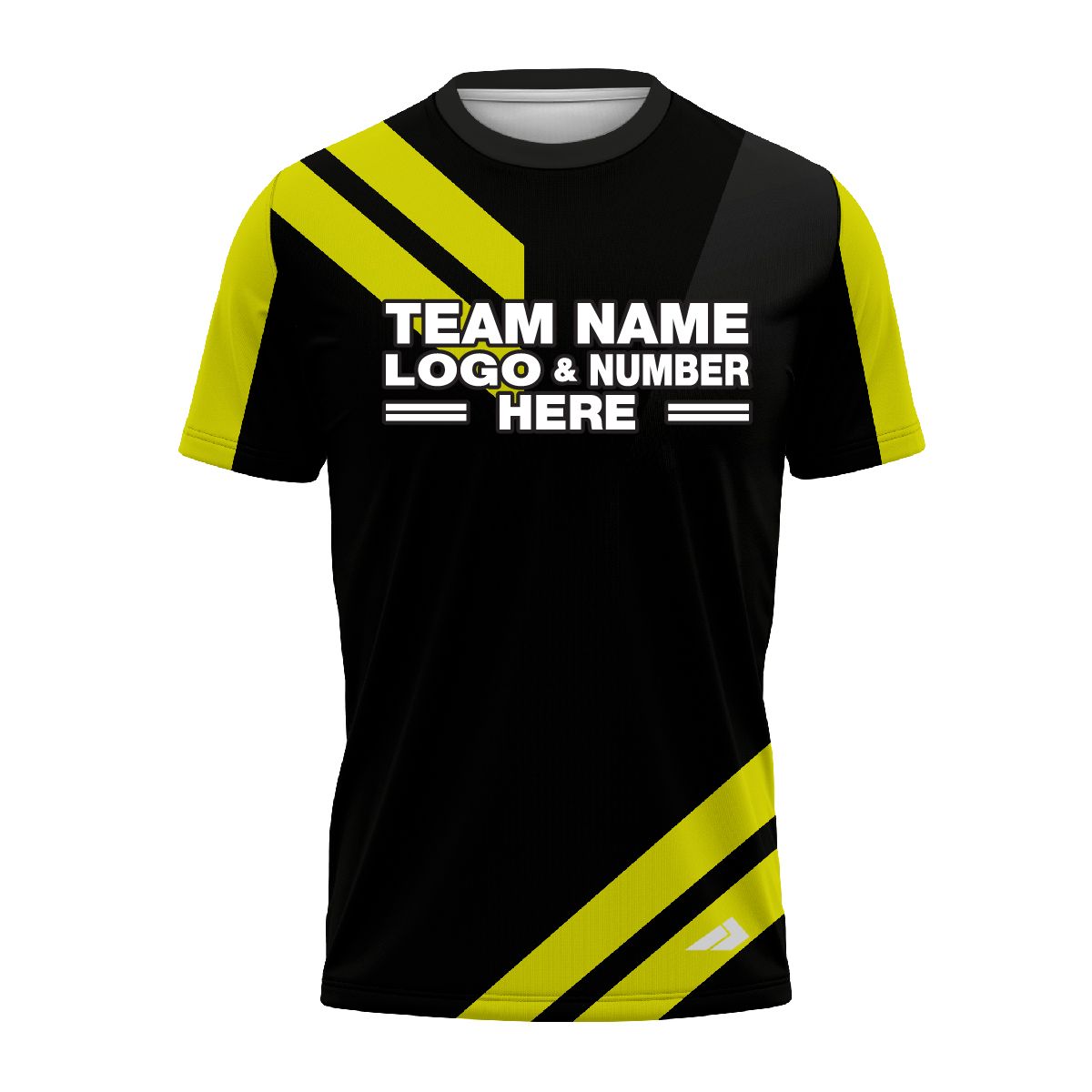 Custom Fully Sublimated Sport Neon Pattern Black Yellow Performance Jersey 1637