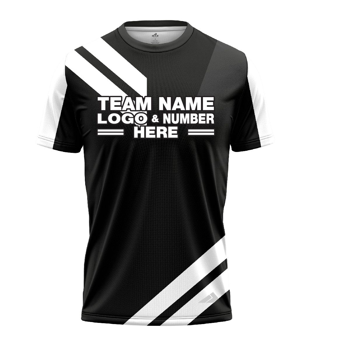 Custom Fully Sublimated Sport Neon Pattern Black White Performance Jersey 1651