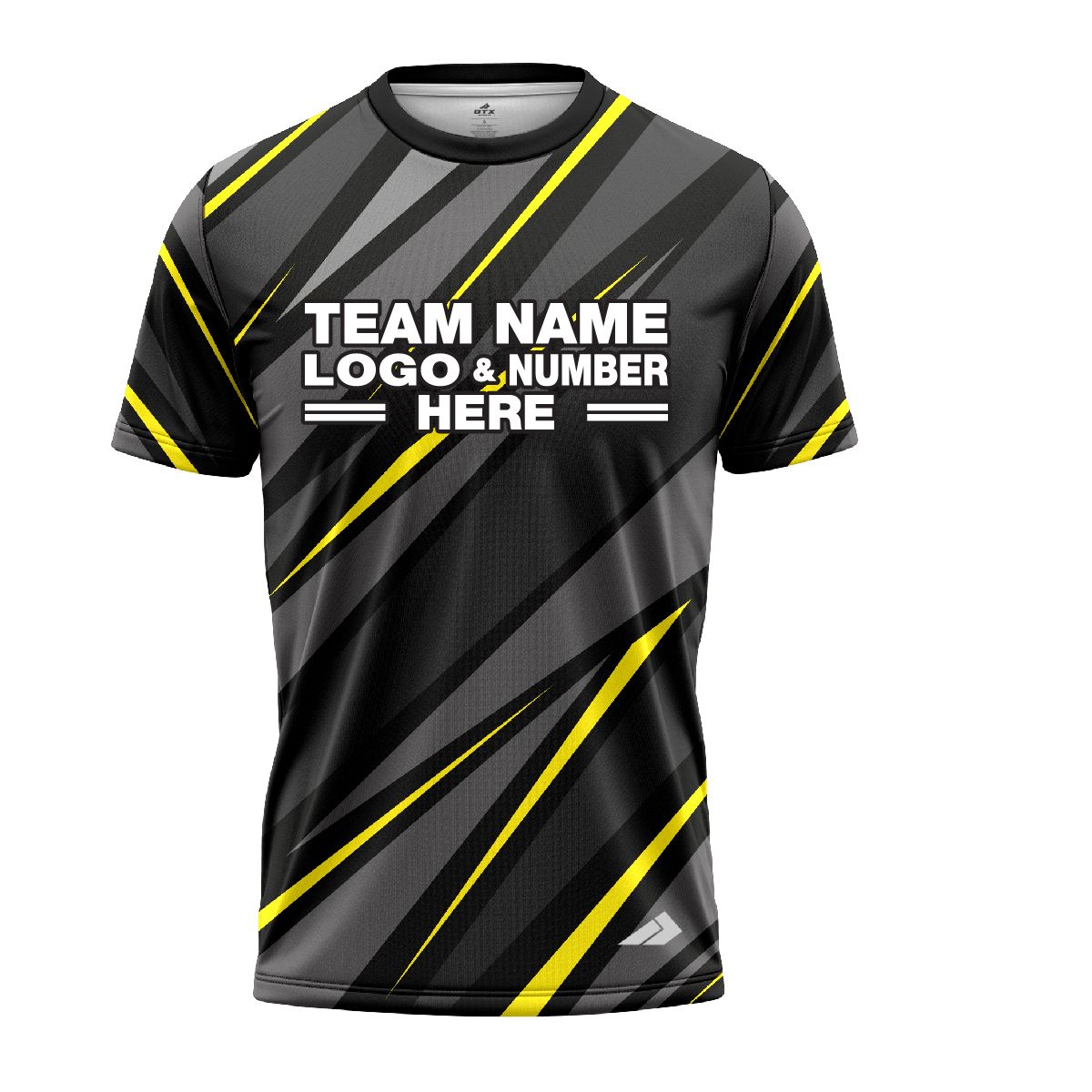 Custom Fully Sublimated Adventure ATV Neon Pattern Black Gray Yellow Performance Jersey 1700