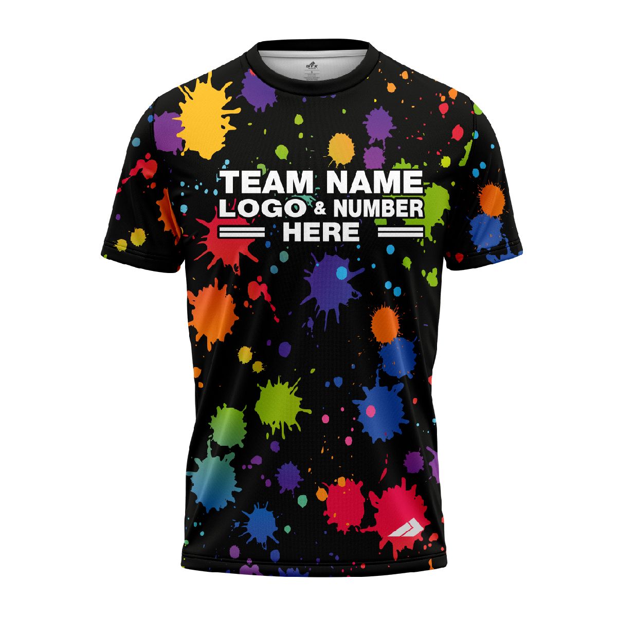 Custom Fully Sublimated Paint Splash Neon Pattern Multicolor Performance Jersey 1777