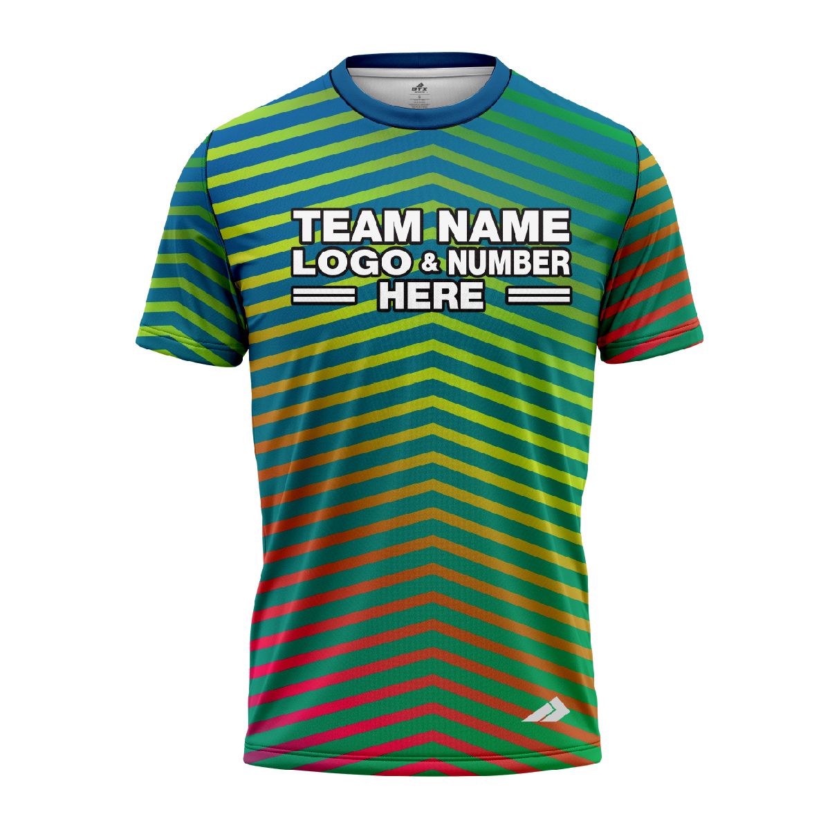 Custom Fully Sublimated Energetic Streaks Neon Pattern Multicolor Performance Jersey 1812