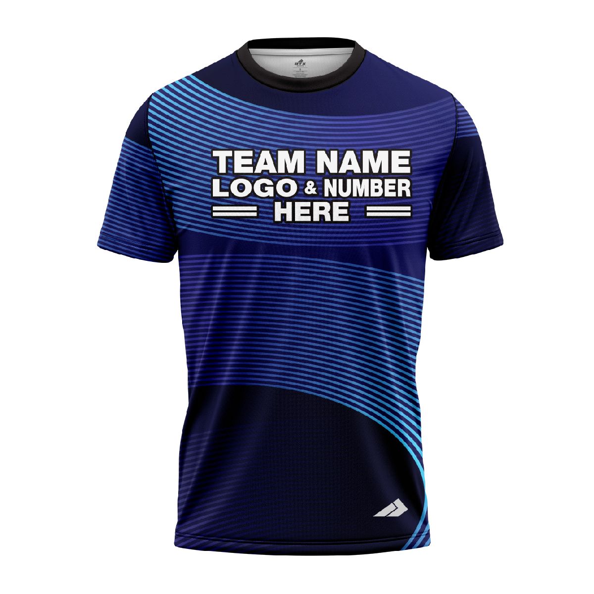 Custom Fully Sublimated Retro Style Neon Pattern Blues Performance Jersey 1826