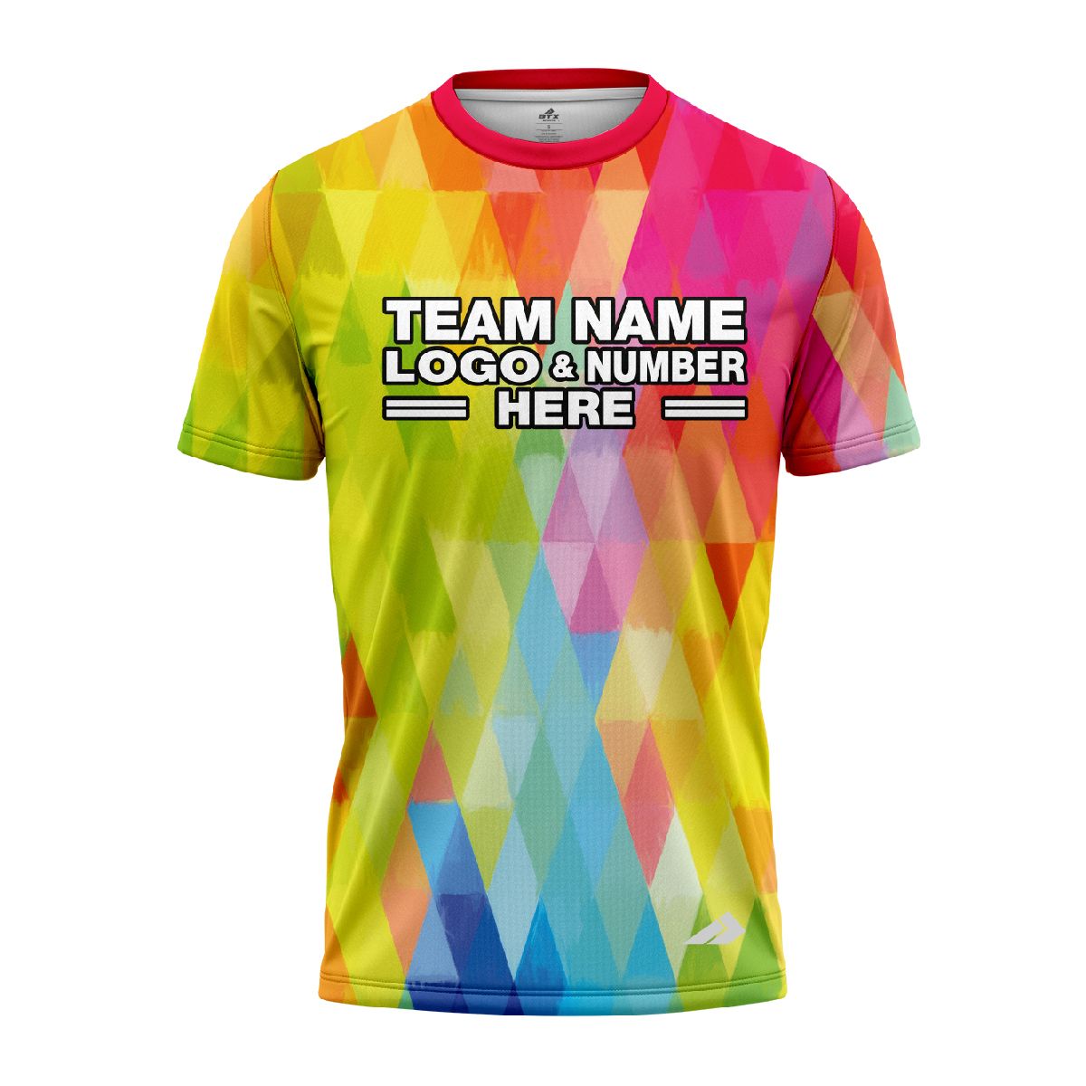 Custom Fully Sublimated Energetic Neon Pattern Multicolor Performance Jersey 1854