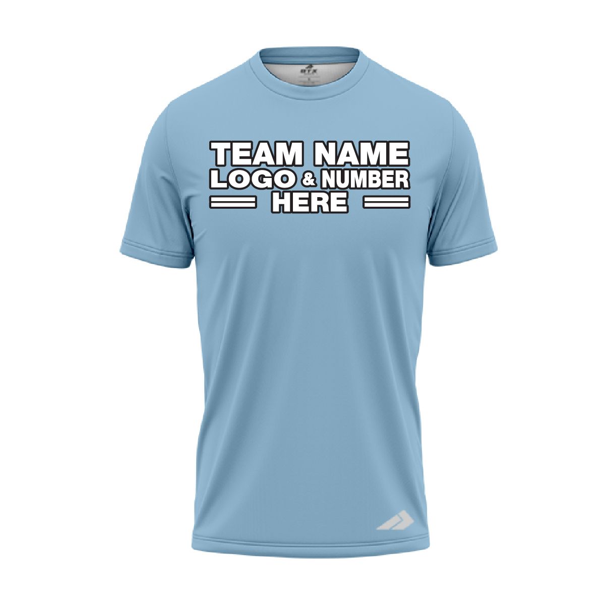 Custom Fully Sublimated Solid I6 Pattern Sky Blue Cloud Performance Jersey 2092