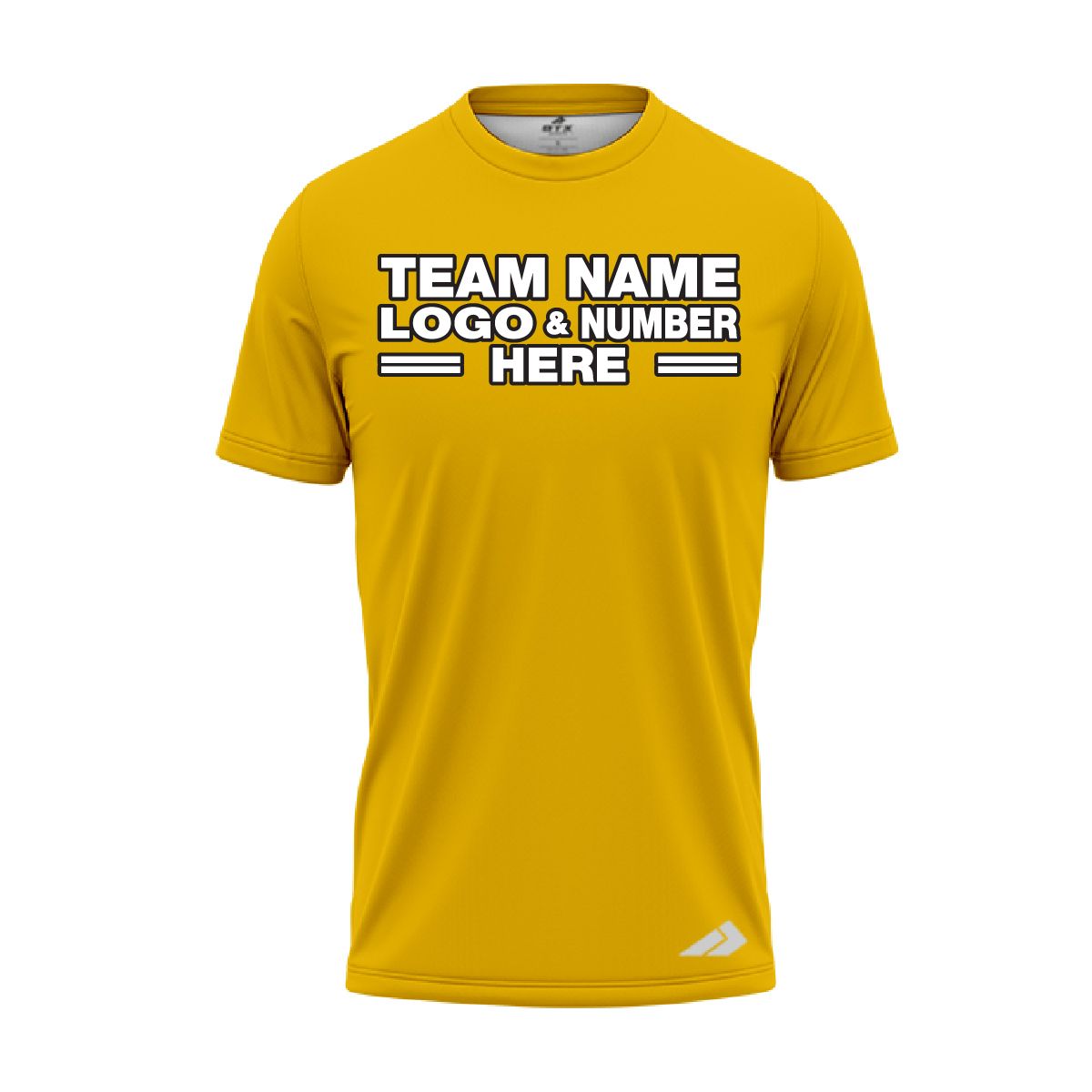 Custom Fully Sublimated Solid B8 Pattern Gold Performance Jersey 2141