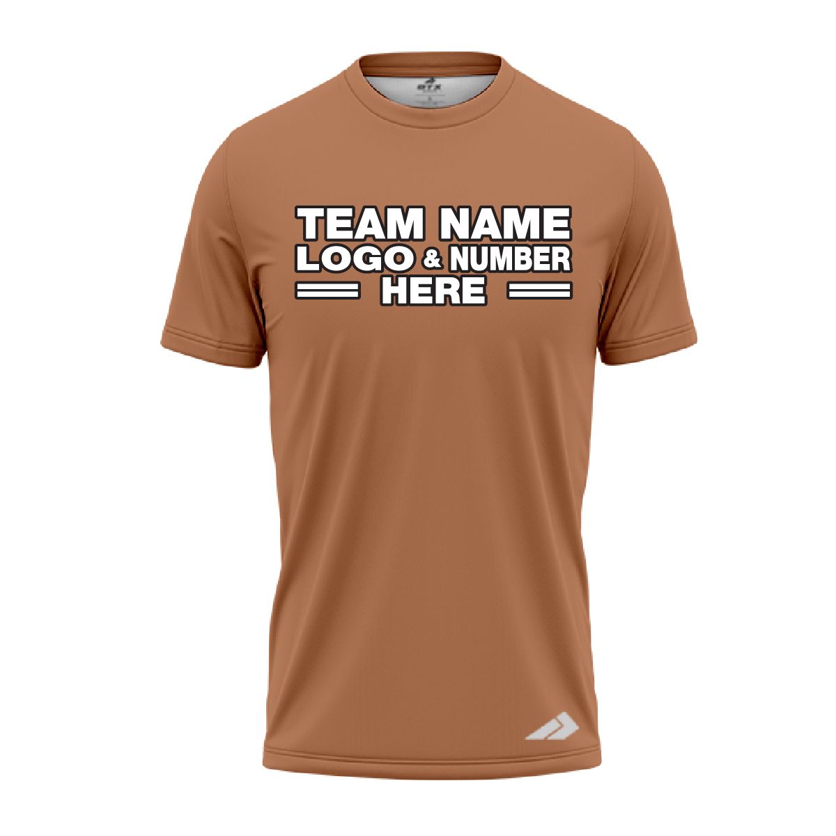 Custom Fully Sublimated Solid Z28  Pattern Brown Sugar Performance Jersey 2204