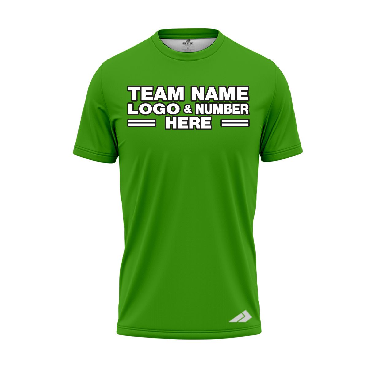 Custom Fully Sublimated Solid GG Pattern Green Performance Jersey 2225