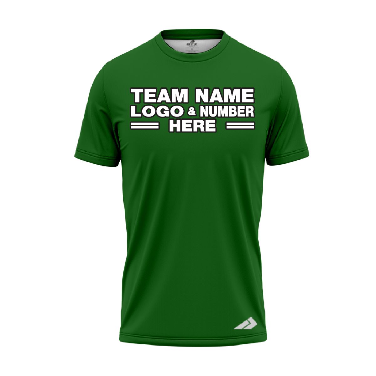 Custom Fully Sublimated Solid L4 Pattern Dark Green Performance Jersey 2232