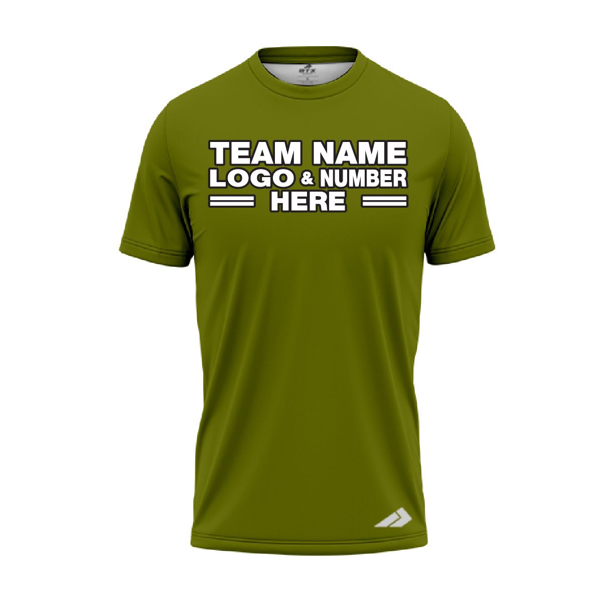 Custom Fully Sublimated Solid T20 Pattern Olive Green Performance Jersey 2239