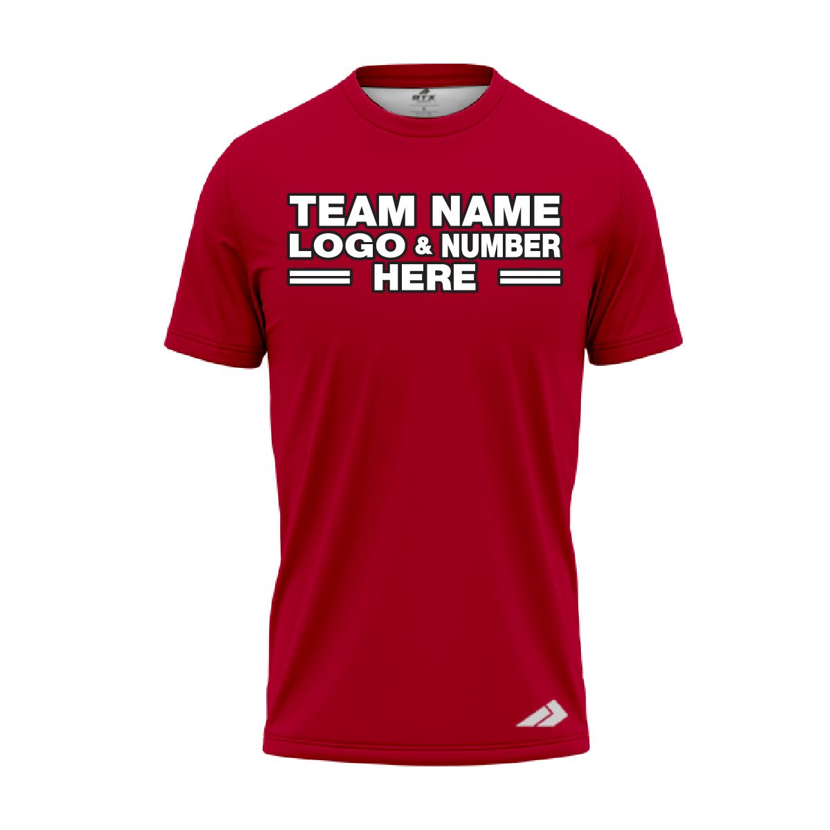Custom Fully Sublimated Solid E9 Pattern Cherry Red Performance Jersey 2303