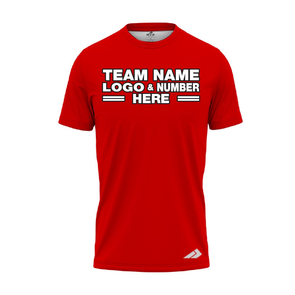 Custom Fully Sublimated Solid LL Pattern Red Performance Jersey 2260