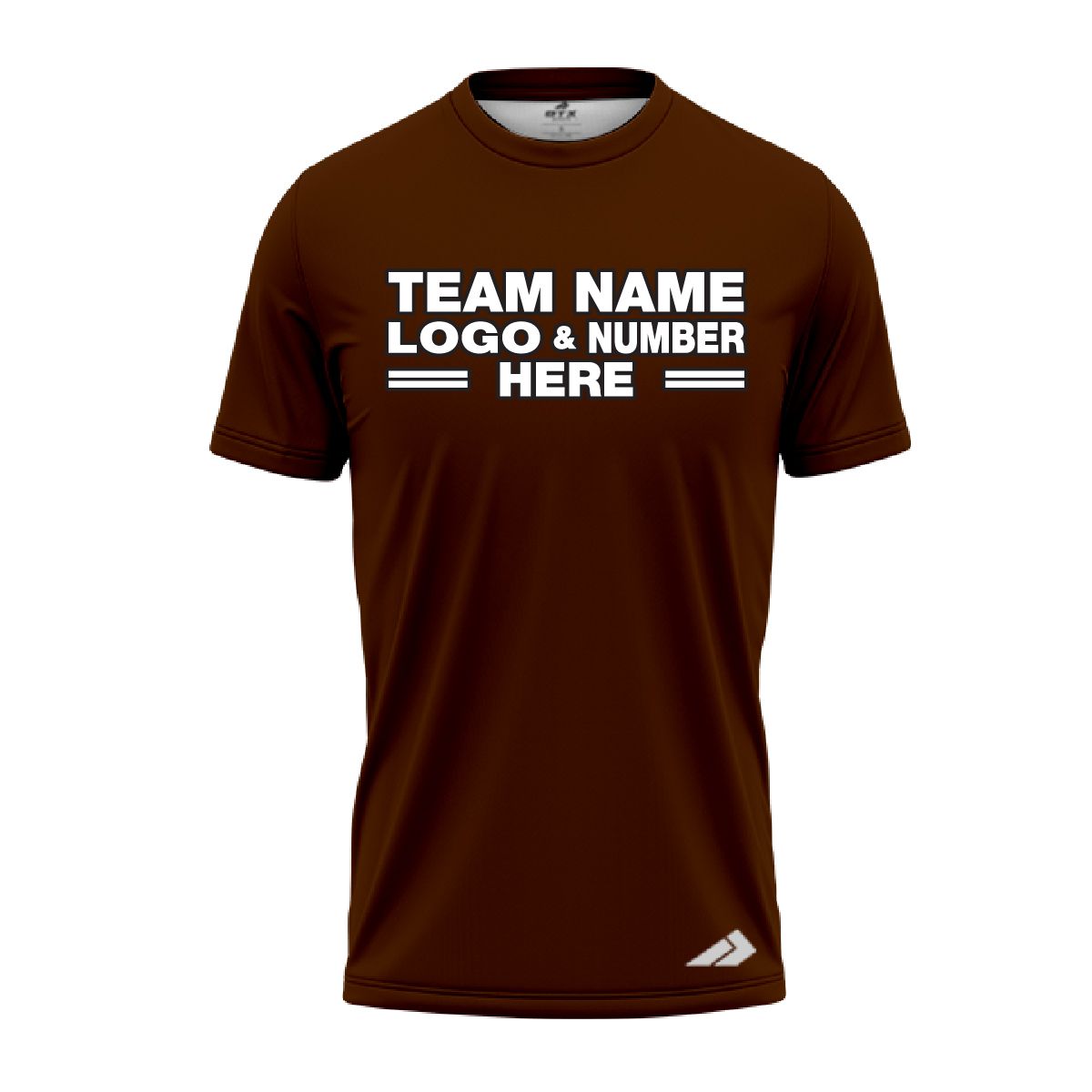 Custom Fully Sublimated Solid O33 Pattern Bistre Brown Performance Jersey 2310