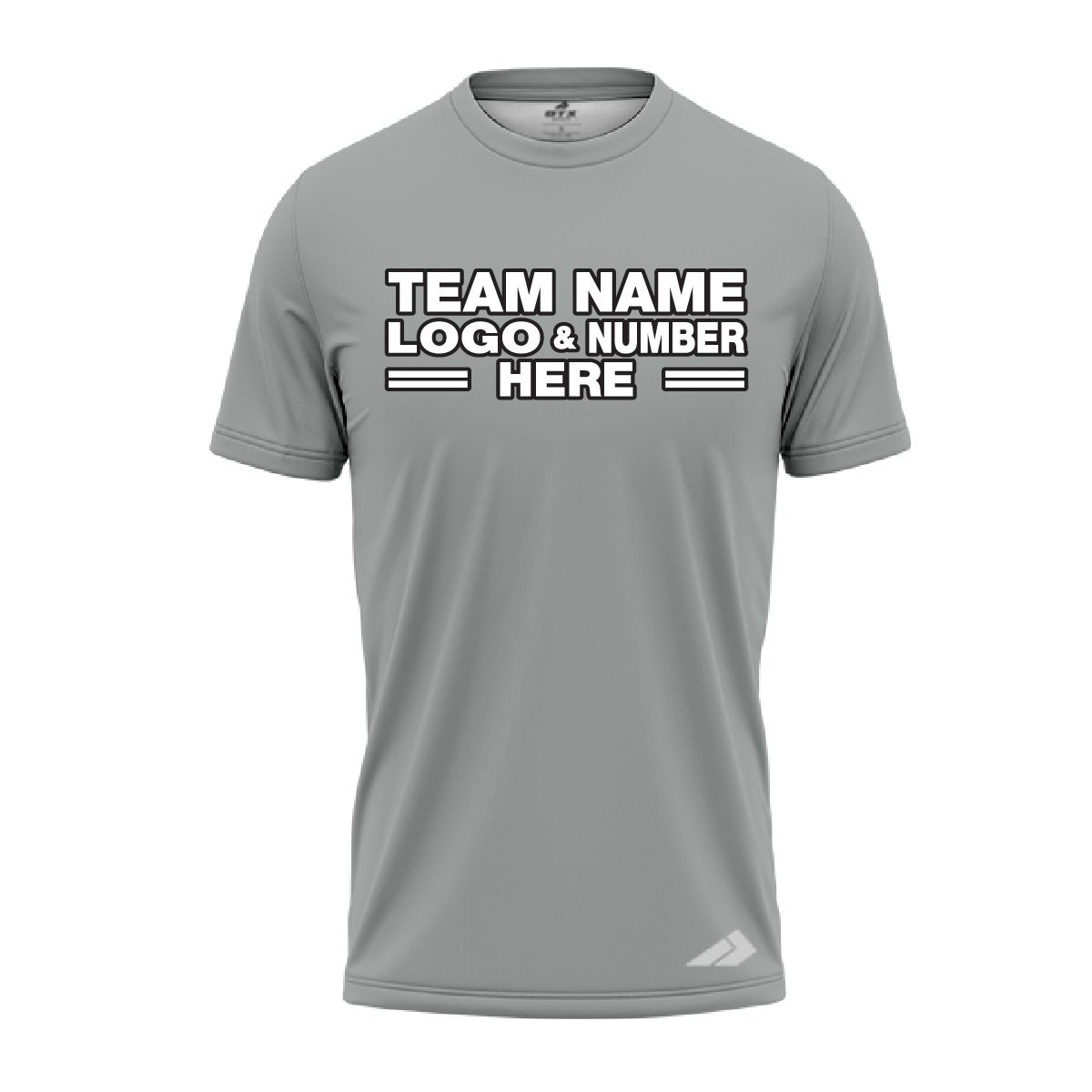 Custom Fully Sublimated Solid N6 Pattern Gray Performance Jersey 2388