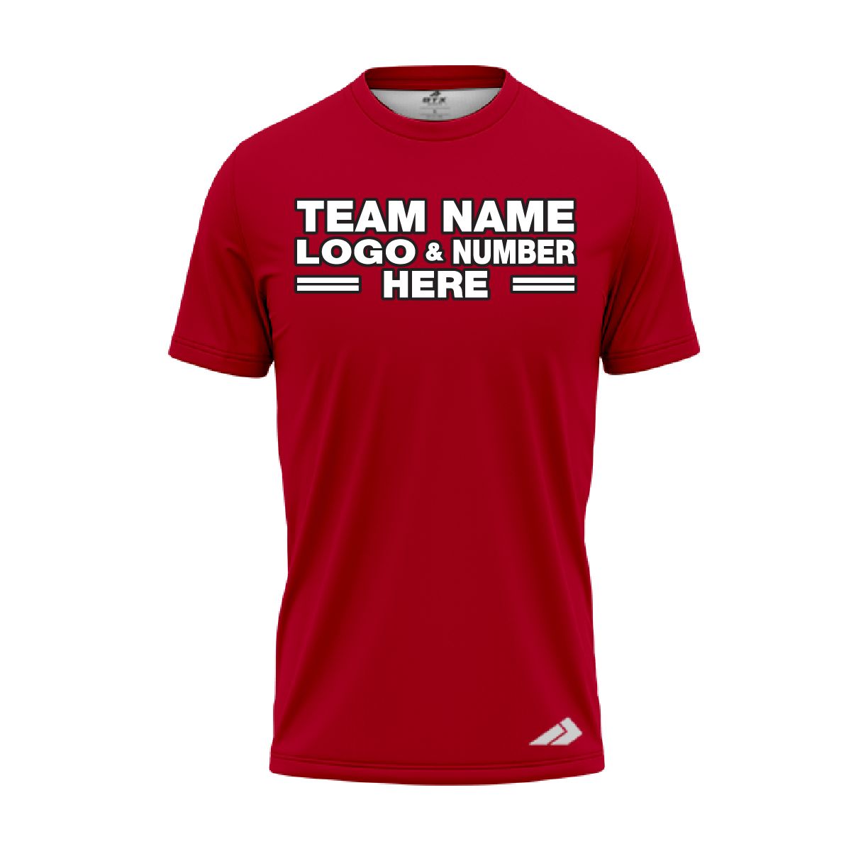 Custom Fully Sublimated Solid E2 Pattern Raspberry  Red Performance Jersey 2331