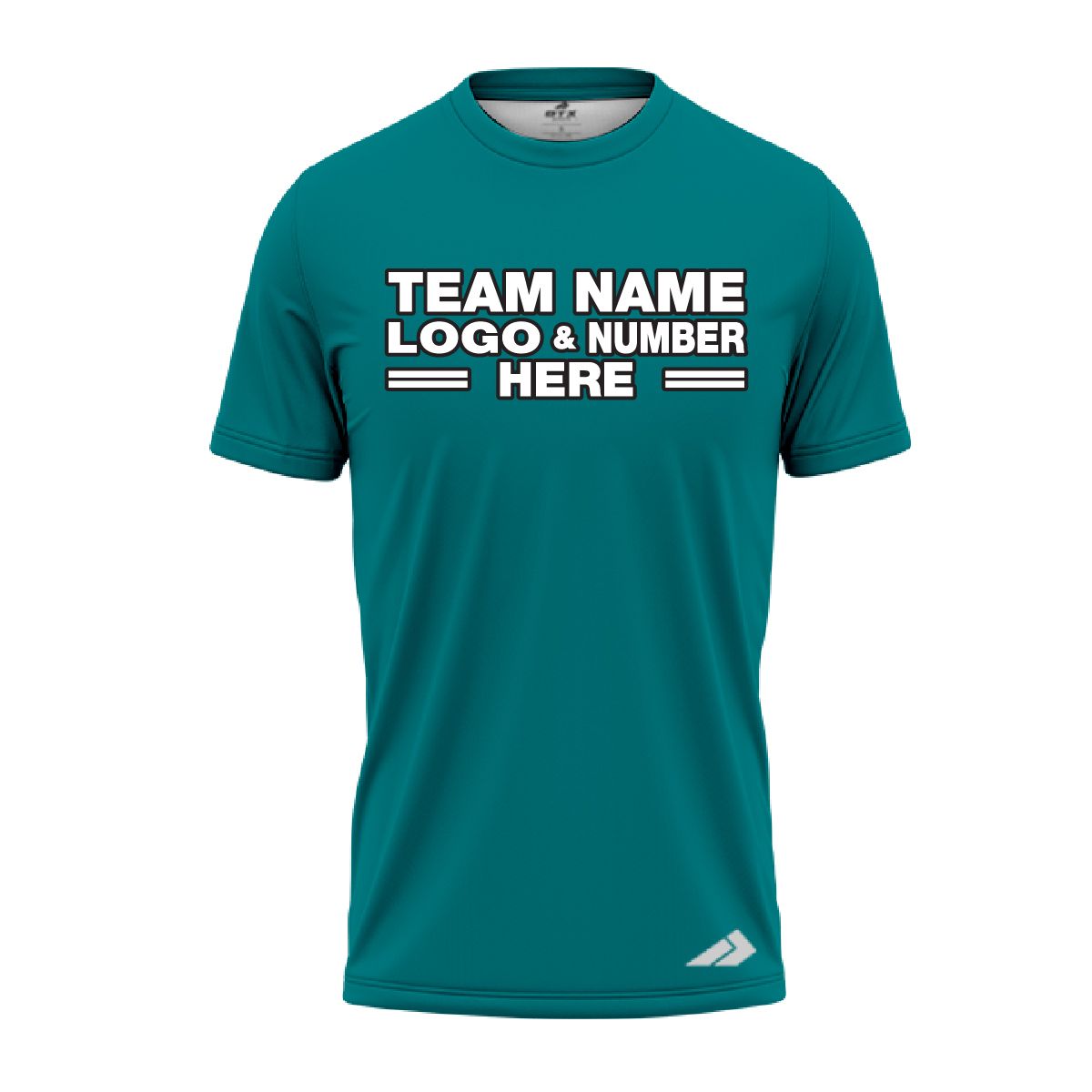 Custom Fully Sublimated Solid J15 Pattern Teal Performance Jersey 2409