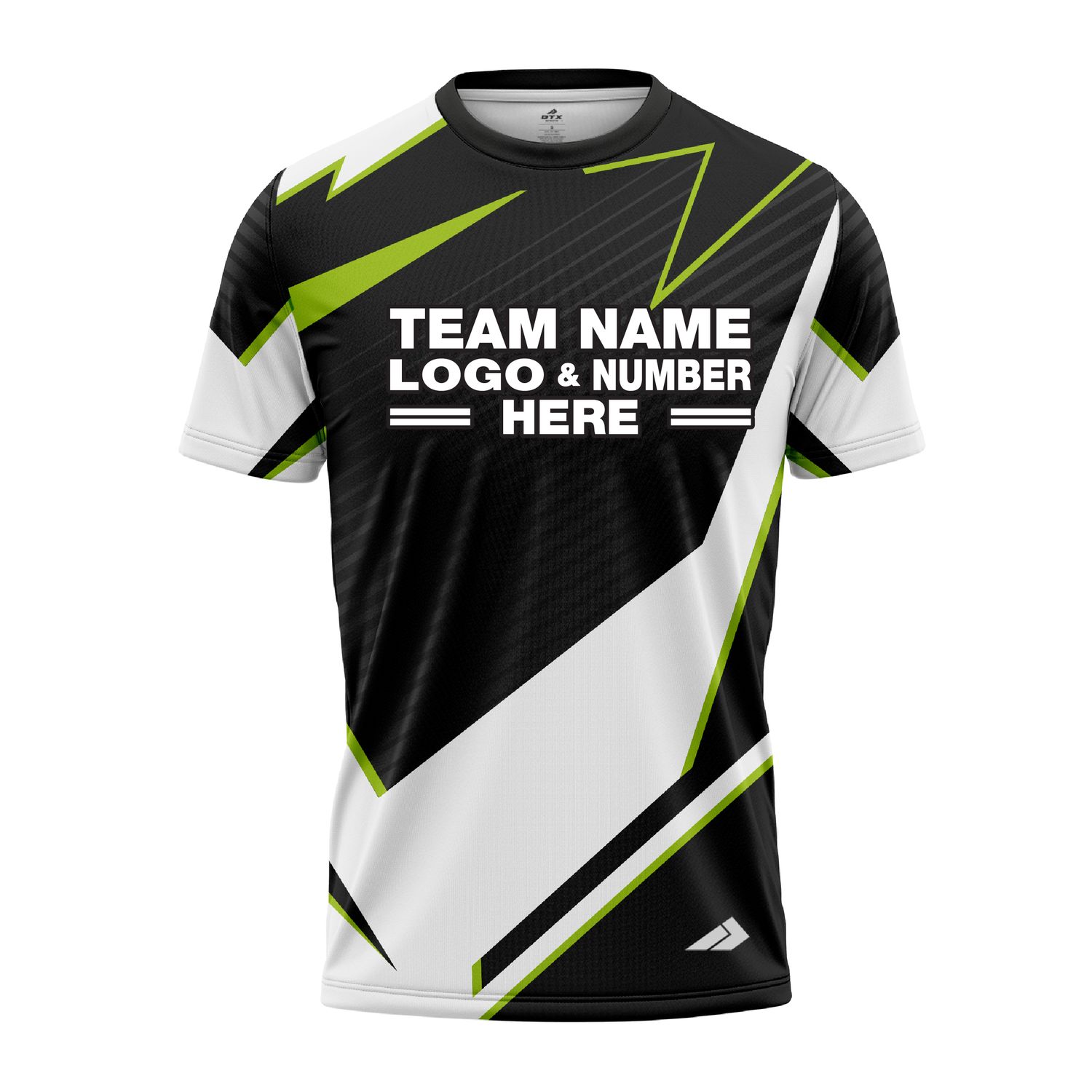 Custom Fully Sublimated Abstract Pattern Black Performance Jersey 02458