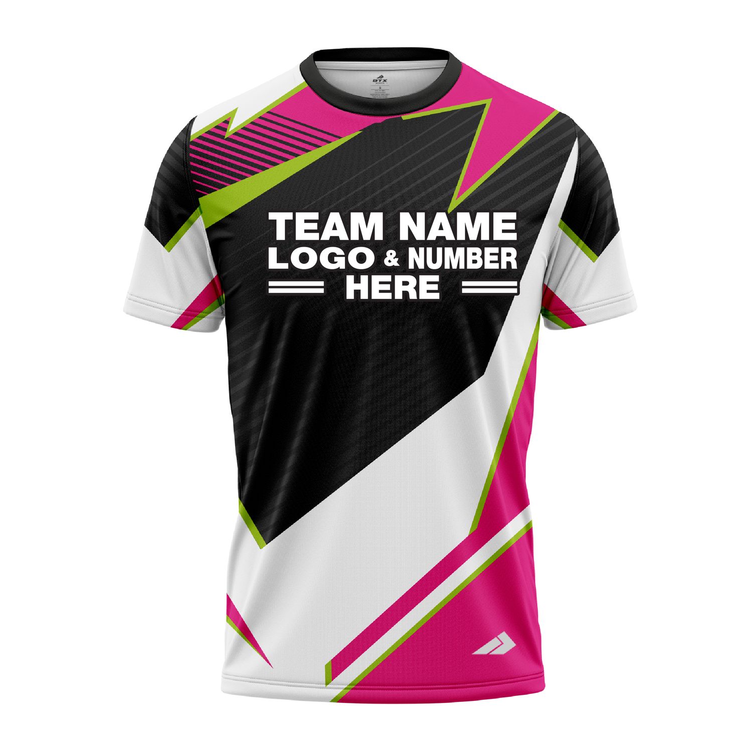 Custom Fully Sublimated Abstract Pattern Pink Performance Jersey 2465