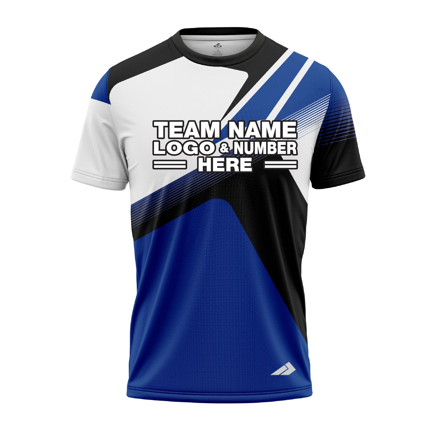 Custom Fully Sublimated Power Ranger Pattern Blue Performance Jersey 2567