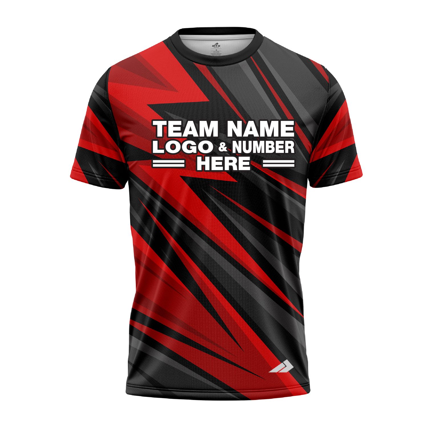 Custom Fully Sublimated High Energy Pattern Two Red Performance Jersey 2770