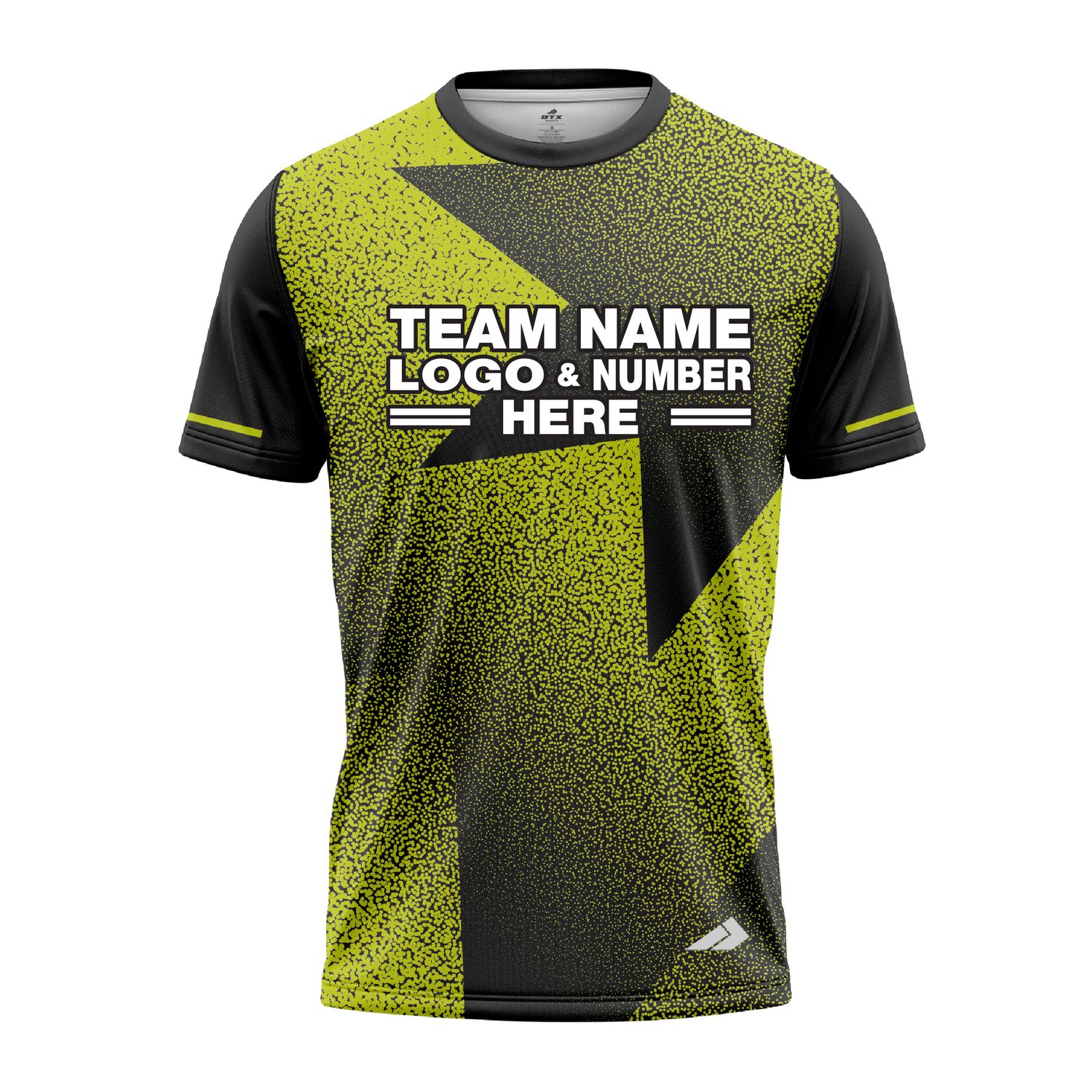 Custom Fully Sublimated Star Pattern Green Performance Jersey 2896