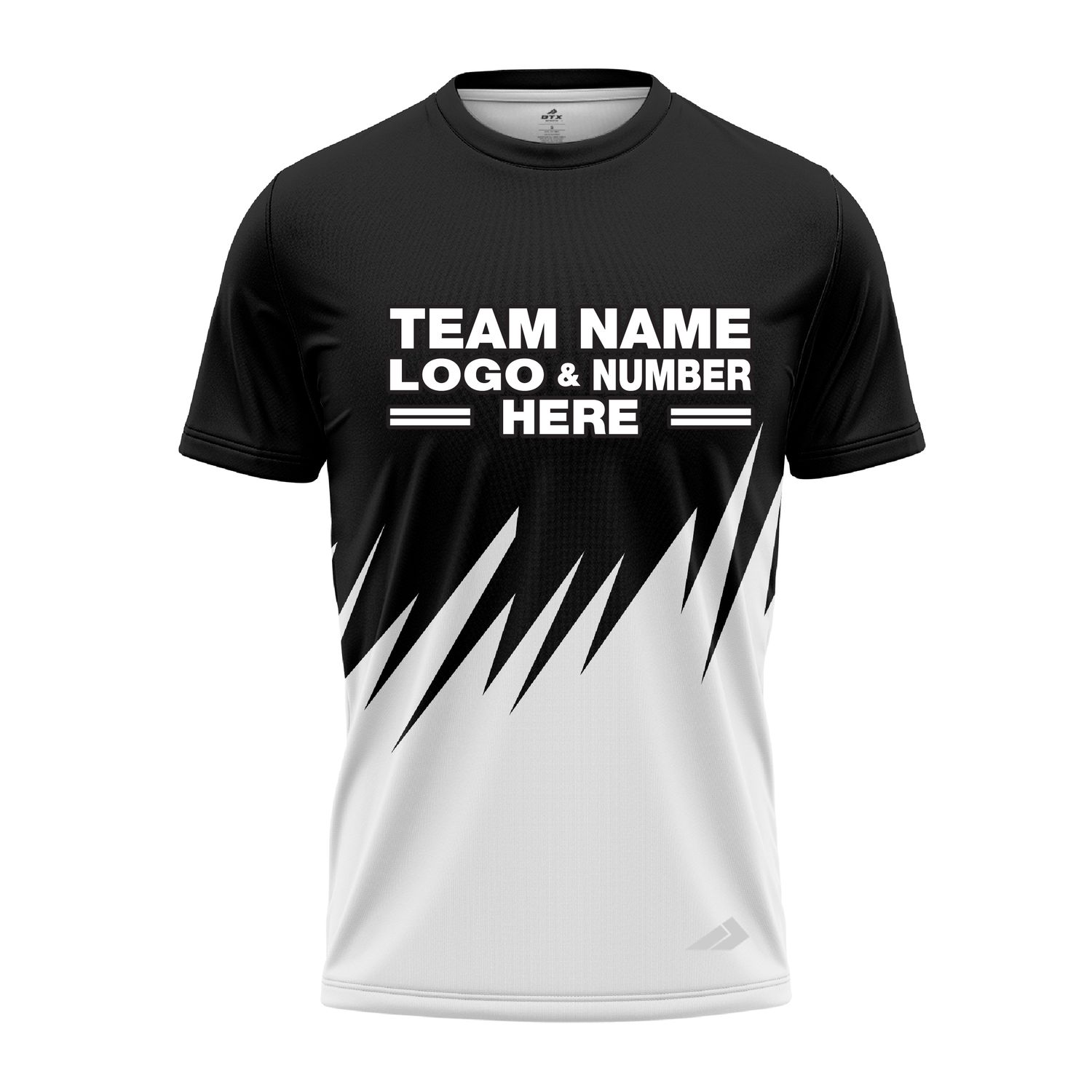 Custom Fully Sublimated Grass Pattern Black Performance Jersey 2903