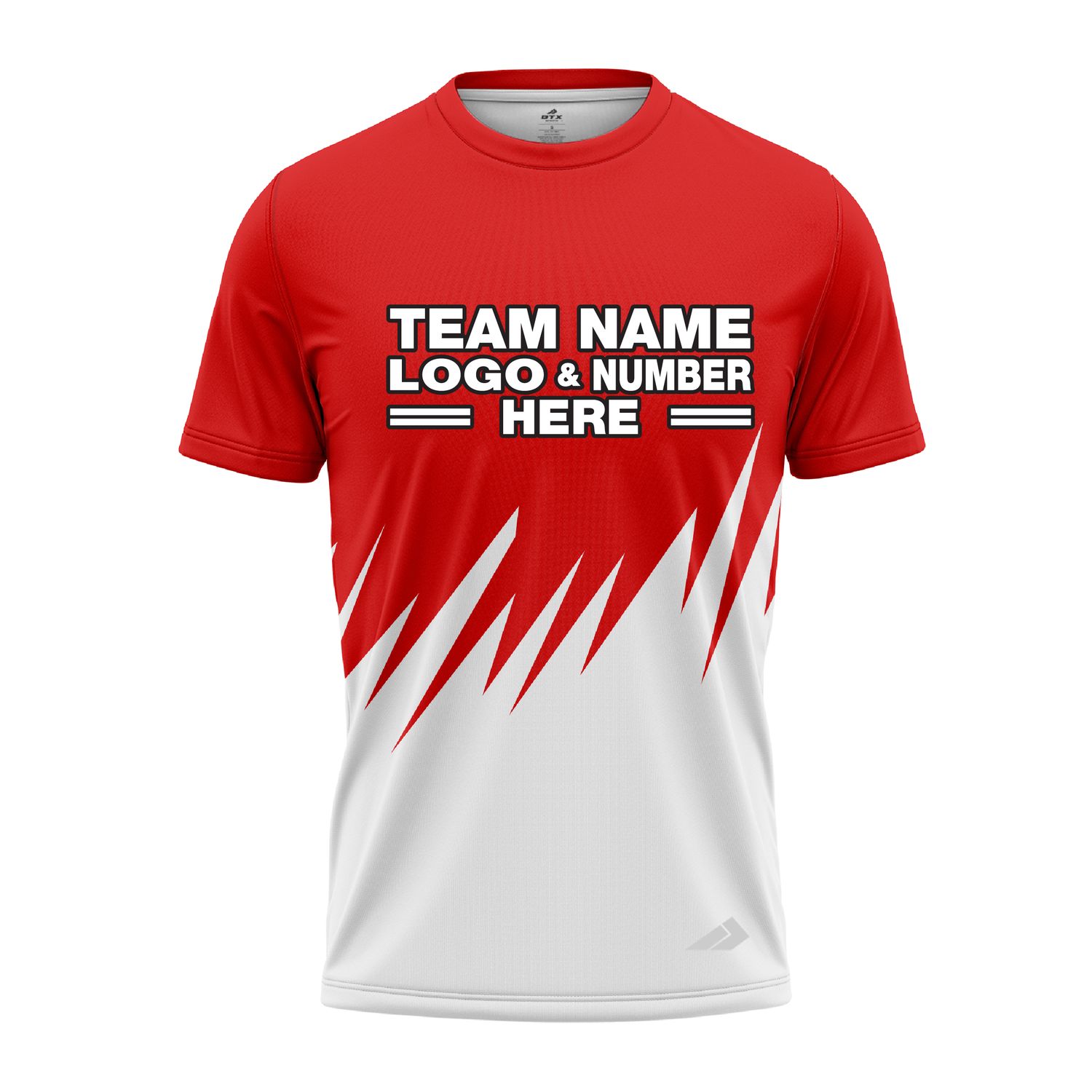 Custom Fully Sublimated Grass Pattern Red Performance Jersey 2924
