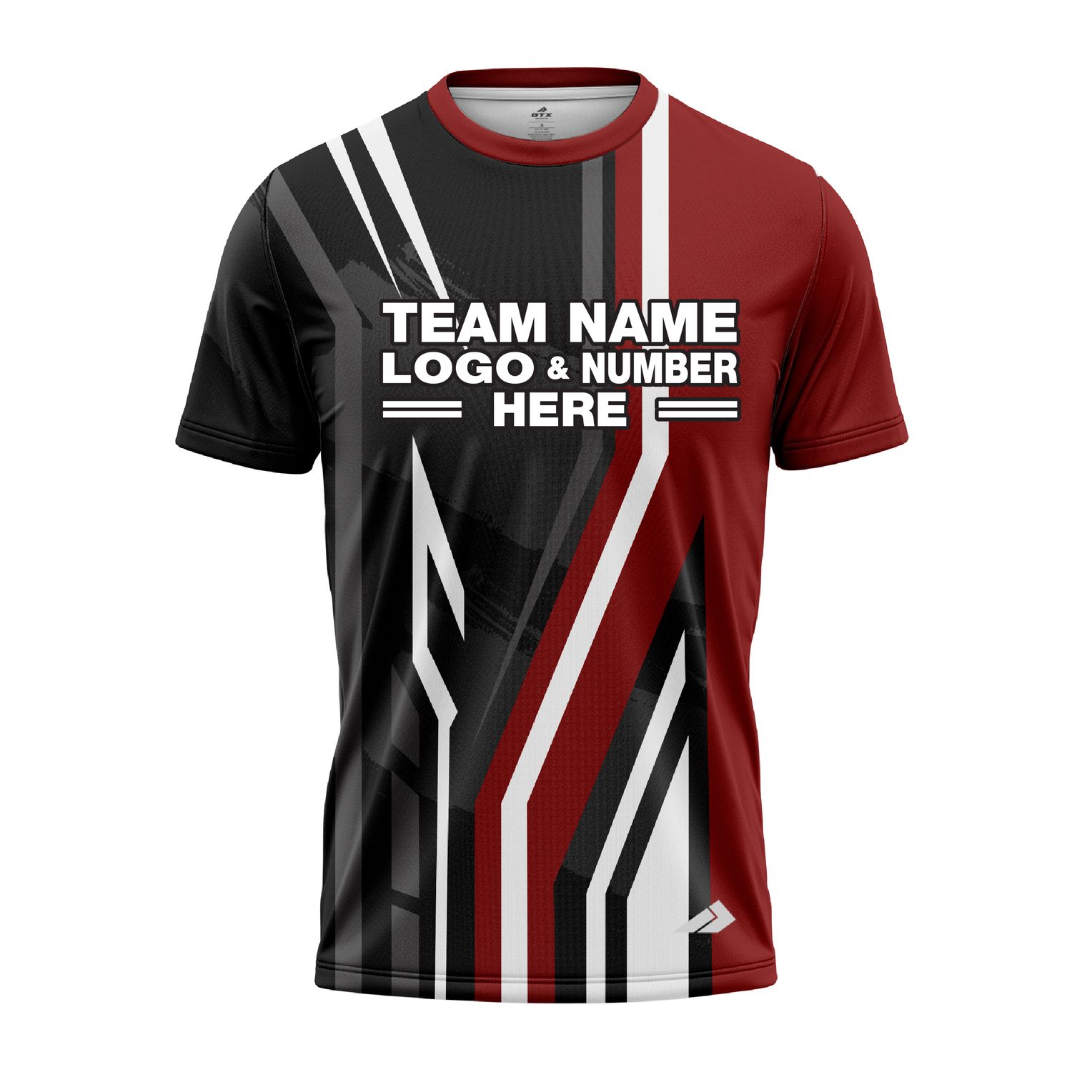 Custom Fully Sublimated Pallets Pattern Red Black Performance Jersey 3134