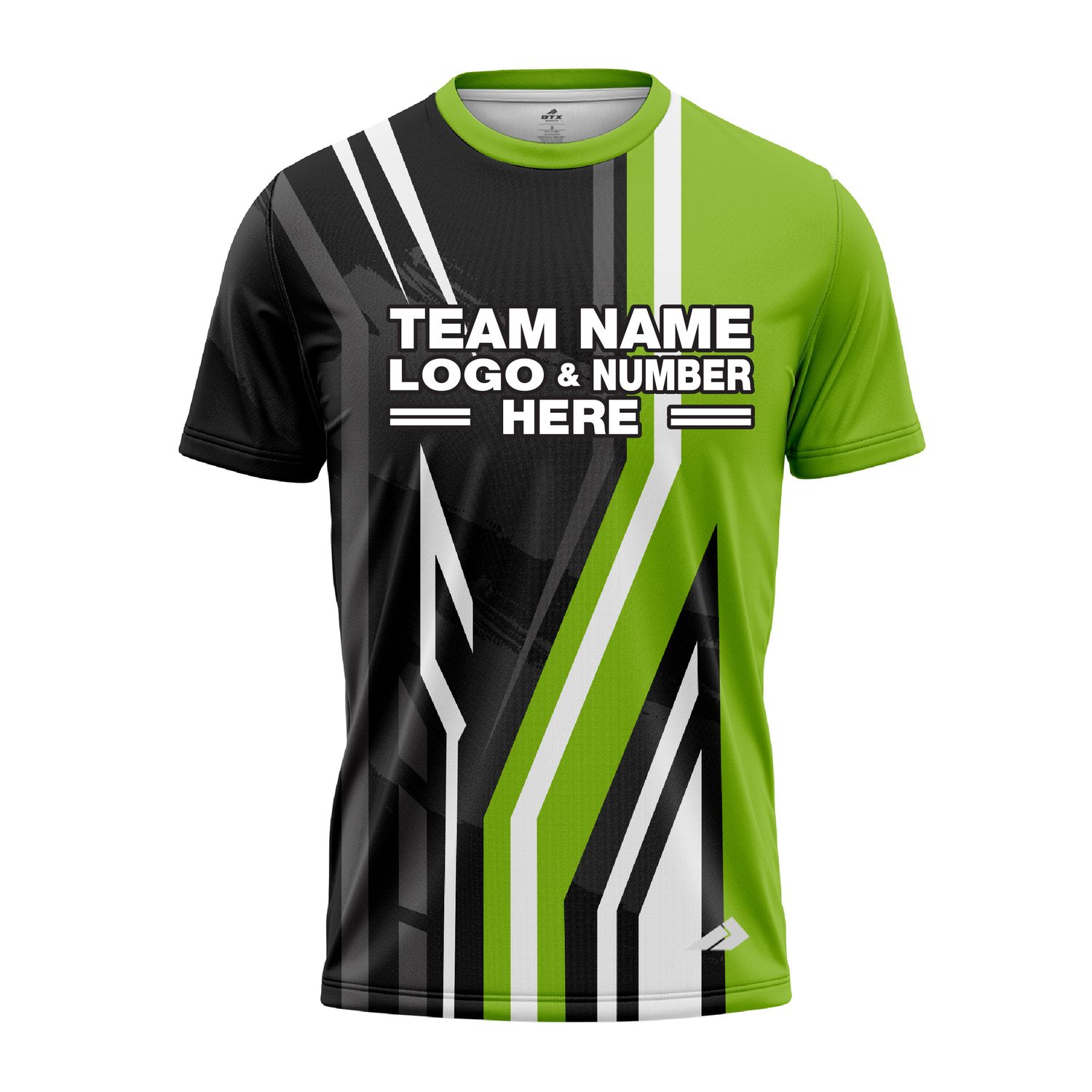 Custom Fully Sublimated Pallets Pattern Green Black Performance Jersey 3141