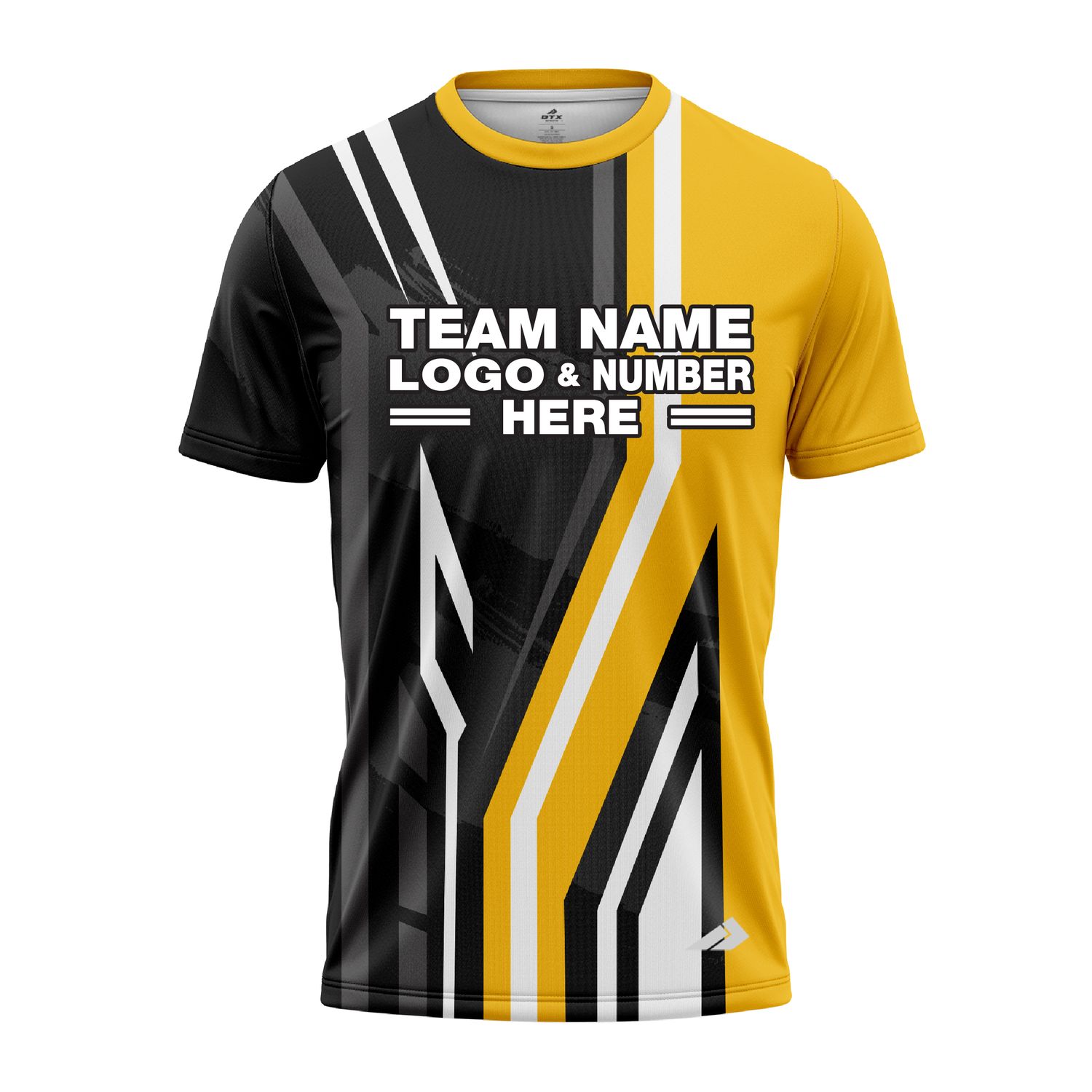 Custom Fully Sublimated Pallets Pattern Yellow Black Performance Jersey 3162